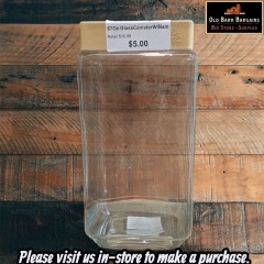 67 Oz. Glass Canister with Bamboo Lid 