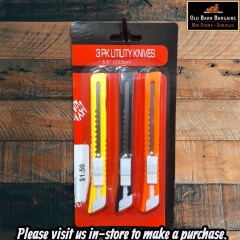 3PK UTILITY KNIVES MSRP $2.99