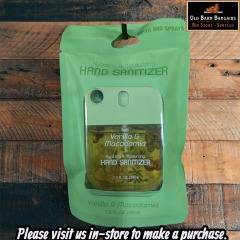 VANILLA AND MACADAMIA HAND SANITIZER MSRP $3.99