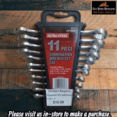 ULTRA STEEL 11 PIECE STANDARD WRENCH SET MSRP $24.99