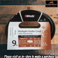 WOODS 9' MULTI OUTLET CORD MSRP$19.99