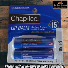 POP ICE LIP BALM 12 HOUR MOISTURE 2PK