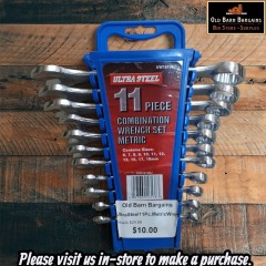 ULTRA STEEL 11-PIECE METRIC WRENCH SET MSRP $24.99
