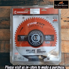 CRESCENT 10-IN 60 TOOTH SAW BLADE MSRP $39.99