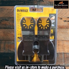DEWALT 5-PIECE OSCILLATING BLADE ASSORTMENT MSRP $36.99