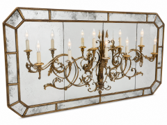 Antiqued Mir \/ Candle-Style Wall Sconce