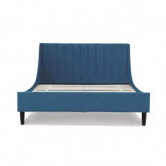 Satin Platform Bedframe with Headboard