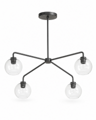 Modern Glass Globe Chandelier