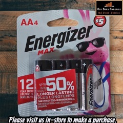 AA 4 PK ENERGIZER MAX BATTERIES
