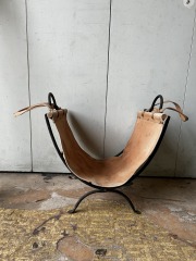 Iron and Canvas Log Holder and Carrier