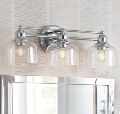 allen + roth Modern Chrome Vanity Light