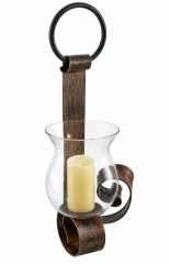 Uttermost Candle Holder w\/Glass Hurricane