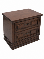 Vintage Dark Wood Nightstand
