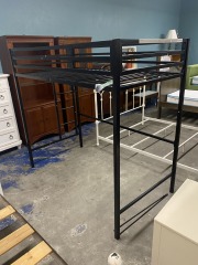 Black Metal Twin Size Loft Bed