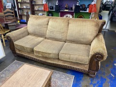 Golden Brown Cozy Sofa (as-is)