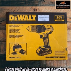 DEWALT 20 VOLT DRILL\/DRIVER KIT MSRP$159.99
