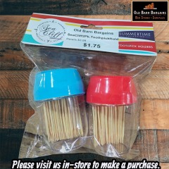 SEACLIFF 2 PACK TOOTHPICK 90 COUNT BAMBOO TOOTHPICKS RETAILS $3.99