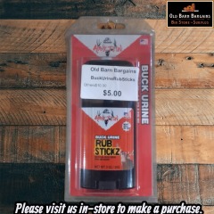 BUCK URINE RUB STICKS MSRP $10
