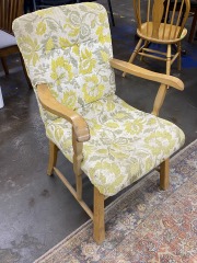 Floral Upholstered Chair