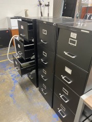 Black 4 Drawer Filing Cabinet