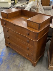 Vintage Wood Vanity with Key