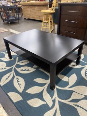 Dark Wood Finish Coffee Table