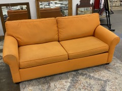 Orange Sleeper Sofa (No Delivery)