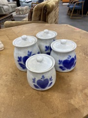 Country Crock Canisters Set of 4
