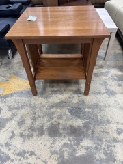 Mission style end table