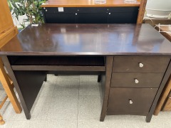 Wooden Desk w\/ Keyboard Tray