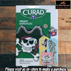 CURED PIRATE BANDAGES 20 PACK ASSORTED SIZES