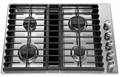 KitchenAid 30 in. Gas Downdraft Cooktop in Stainless Steel with 4 Burners
