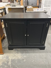 Black 2 Door Storage Cab