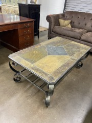 Elegant Stone Top Coffee Table