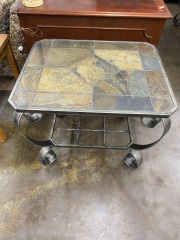 Elegant Stone Top Side Table Each