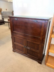 Online: D-Solid Wood Secretary Desk