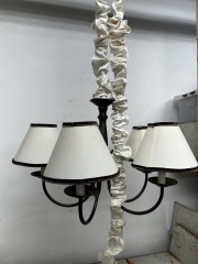 Cozy Brown 5-Light Chandelier