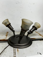 Allen + Roth 3-Light Bronze Dimmable Flushmount