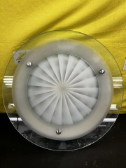 Vintage Coastal Saucer Flushmount Light