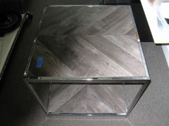 Modern Chrome End Table
