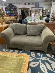 Whimsical Y2K MicroCheck Loveseat