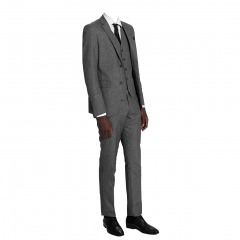 4155 DO | ALAIN DUPETIT Micro-Plaid Three Piece Suit