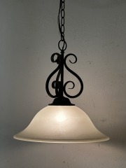 Y2K Tuscan Style Antiqued Pendant Light Fixture