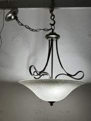 Kichler Stafford Antique Pewter Transitional Bowl Pendant