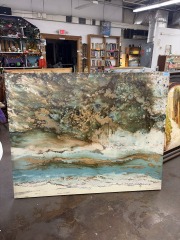 Algae Marbletop 60x48 Canvas