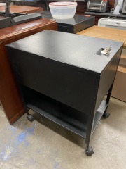 Rolling Lockable Cabinet with Key