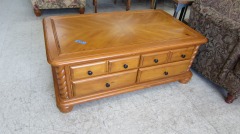 Wood Coffee Table w\/Storage