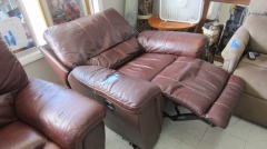 Oversize Leather Electric Recliner