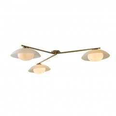 4169 G4 | WEST ELM Bezel 3-Light Flush Mount