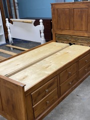 Twin Platform Storage Bed